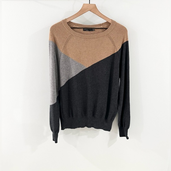 Prana Havaar Merino Wool Blend Earth Tone Sweater Size Medium - Picture 3 of 7